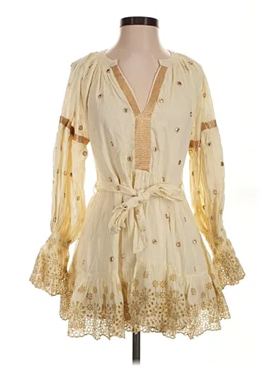 Pre-owned Pq Swim Casual Dress In Gold