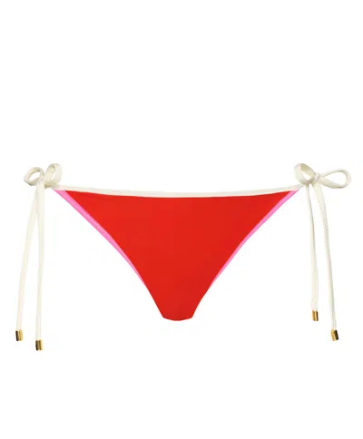 Pq Swim Cecelia Tie Side Bottom Full Passion In Red