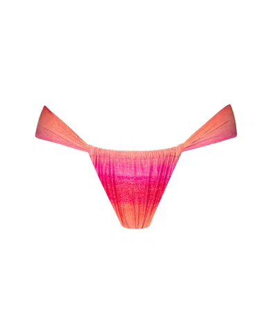 Pq Swim Cindy Bottom Teeny Sunset Glow In Red