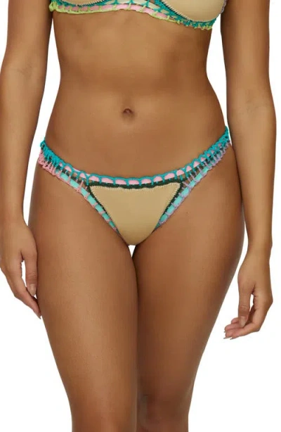 Pq Swim Crochet Bikini Bottoms In Multi