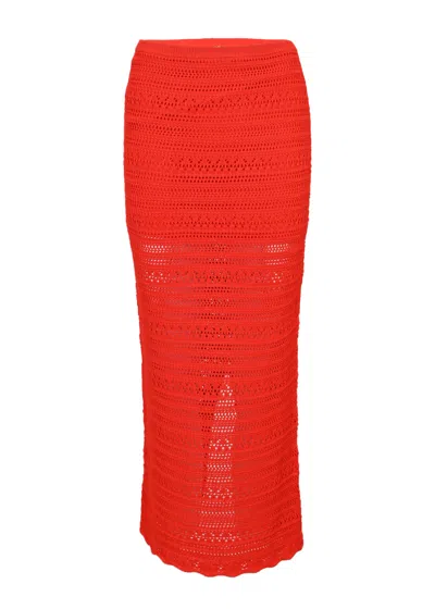 Pq Swim Crochet Long Skirt Passion