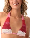 Pq Swim Eleanor Halter Swim Top In Red