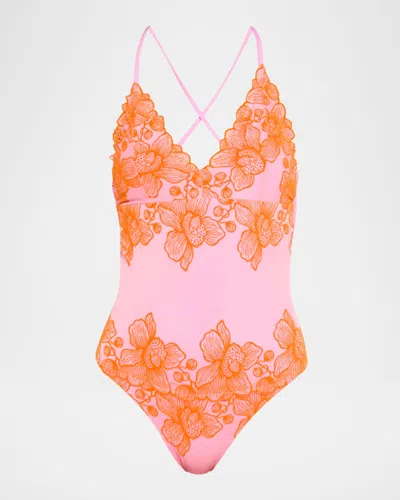 Pq Swim Eloise One-piece Swimsuit In Blue
