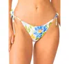 Pq Swim Embroidered Tie Side Bikini Bottoms In Bluebell