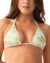 Pq Swim Embroidered Triangle Bikini Top In Multi