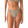 Pq Swim Fanned Detail Bikini Bottoms In Multi