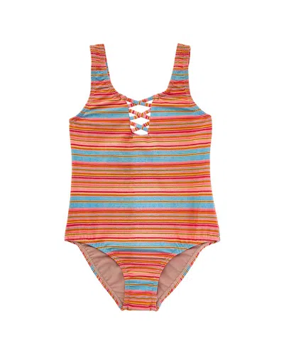 Pq Swim Fia Lace-up One-piece In Multi