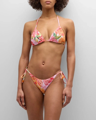 Pq Swim Floral Embroidered Bikini Bottoms