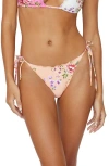 Pq Swim Floral Side Tie Bikini Bottoms In Bahia