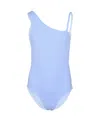 Pq Swim Girls Little Grace One Piece Sailor Stripe In Blue