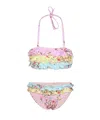 Pq Swim Girls Ruffle Bikini Dolce In Multi