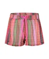 Pq Swim Girls Shiv Shorts Jetty Stripes In Multi