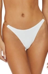 Pq Swim Gwen Textured Bikini Bottoms In Pearl