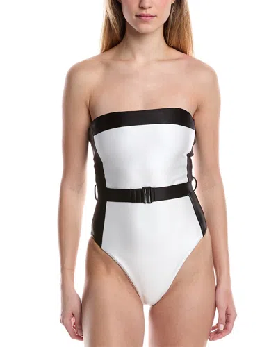 Pq Swim Haley Belted One-piece In White