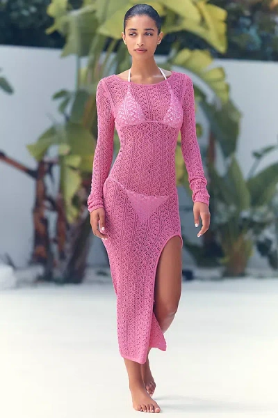 Pq Swim Harley Midi Cover-up In Pink