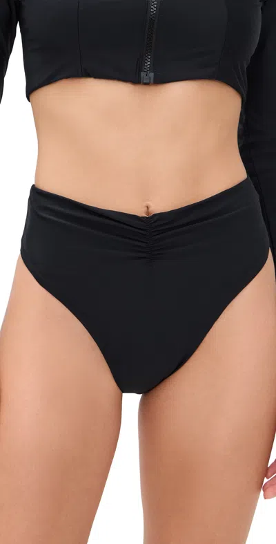 Pq Swim Harlow High Waist Bottoms Black