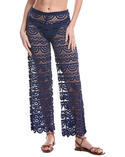 Pq Swim High Waist Lace Pant In Blue