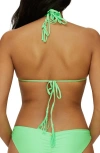 Pq Swim Isla Triangle Bikini Top In Kelly Green