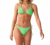 Pq Swim Basic Ruched Full Bikini Bottom In Kelly Green In Green