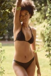 Pq Swim Isla Triangle Bikini Top In Black