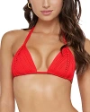 Pq Swim Isla Triangle Bikini Top In Milos