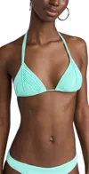 Pq Swim Isla Triangle Bikini Top Seafoam In Seafoam