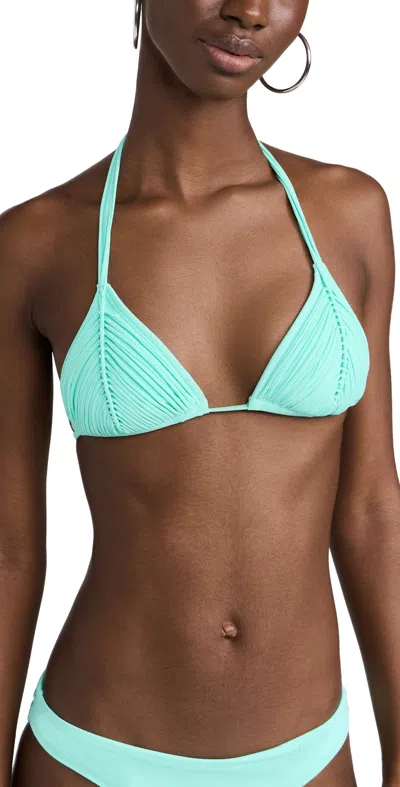 PQ SWIM ISLA TRIANGLE BIKINI TOP SEAFOAM