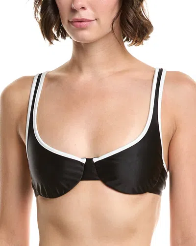 Pq Swim Jane Underwire Bikini Top In Black