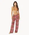 Pq Swim Jetty Stripe Waverly Tie Pant In Multi