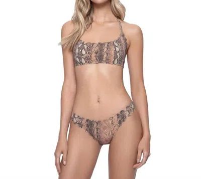 Pq Swim Kaa Reversible Seamless Wave Teeny Bottom In Multi