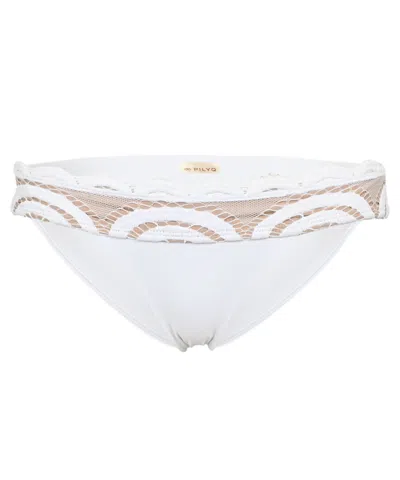 Pq Swim Lace Banded Full Water Lily In White