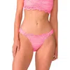 Pq Swim Lace Fanned Bikini Bottom In Tulip