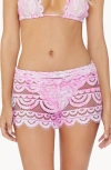PQ SWIM LACE COVER-UP SHORTS