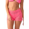 Pq Swim Lace Cover-up Shorts In Pink