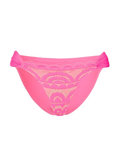 Pq Swim Lace Fanned Bottom Full Tulip In Pink