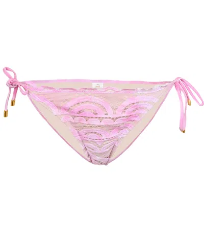 Pq Swim Lace Tie Full Bikini Bottom Amalfi
