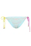 Pq Swim Lace Tie Side Bottom Teeny Sweet Pea In Blue