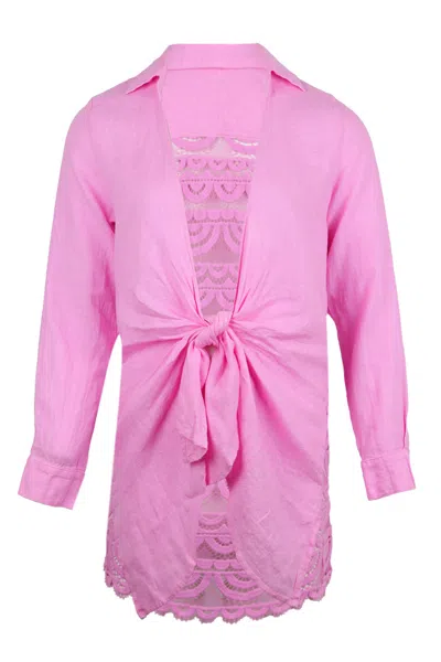 Pq Swim Lace Tunic Wisteria