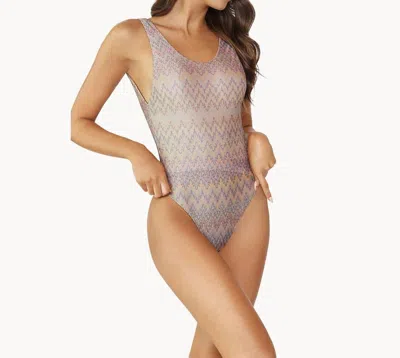Pq Swim Lavish Scoop One Piece In Nude In Neutral