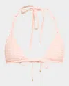 Pq Swim Loop Triangle Bikini Top In Ballet