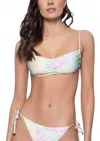 Pq Swim Side Tie Teeny Bikini Bottoms In Utopia In Multi