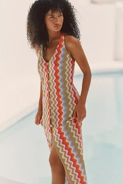 Pq Swim Mae Halter Midi Dress In Multi