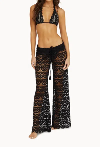 PQ SWIM MALIBU LACE DIVA PANTS IN BLACK