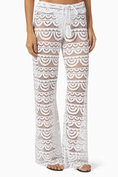 Pq Swim Malibu Lace Pant In White