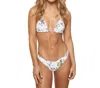 Pq Swim Mariposa Reversible Triangle Top In White In White