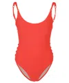 Pq Swim Milos Beaded Brynn One Piece In Red