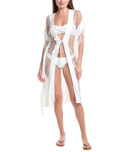 Pq Swim Monique Tie Kimono In White