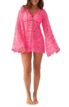 Pq Swim Noah Bell Sleeve Cover-up In Pink