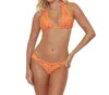 Pq Swim Orc Lace Fanned Teeny Bottom In Orange In Orange