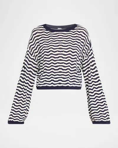 Pq Swim Palmer Striped Crochet Top